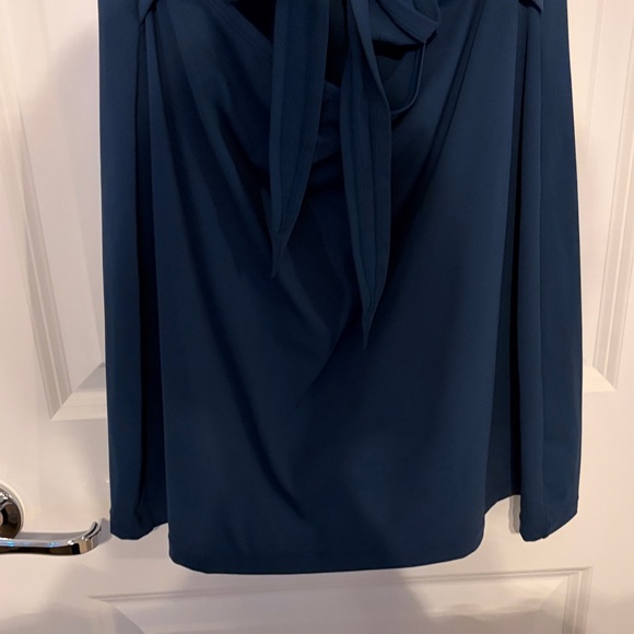 HALARA Navy Blue Tie-Front Mini Dress - Picture 4 of 5